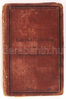 1884 Sarrazin, O. - Oberbeck, H.: Taschenbuch zum Abstecken von Kreisbögen mit und ohne Uebergangskurven für Eisenbahnen und Strassen. Berlin, Julius Springer. Korabeli egészvászon kötésben (gerincén sérült)
