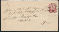 1871 5kr díjjegyes boríték / PS-cover 'NAGY SZEBEN' - 'BUDA-VÁR'