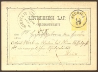 1871 Díjjegyes levelezőlap / PS-card 'STUBICA' - 'WIEDEN IN WIEN'