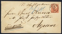 1874 5kr díjjegyes boríték 'OGULIN'