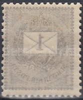 1898 1kr gépszínátnyomattal
