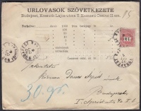 1897 Pénzeslevél 15kr bérmentesítéssel