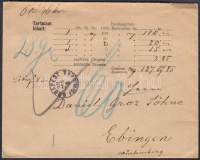1898 Pénzeslevél Németországba