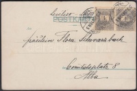 1900 1kr pár képeslapon 'SZÉKES-FEJÉRVÁR'