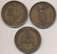 Bognár György (1944-) 1989. '1956-1989 Magyar Köztársaság' Br emlékérem (42,5mm) + Bognár György (1944-) 1984. 'MÉE Gyöngyösi Csoport - 650 éves Gyöngyös' Br emlékérem (42,5mm) + Kelemen Kristóf (1922-) 1987. 'MÉE / Erzsébet