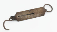 Antik kézi mérleg, kopott, h: 25 cm