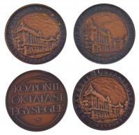 Kákonyi István (1917-1993) 1982. 'Budapesti Műszaki Egyetem' 4xklf kétoldalas bronz emlékérem (40mm) T:1